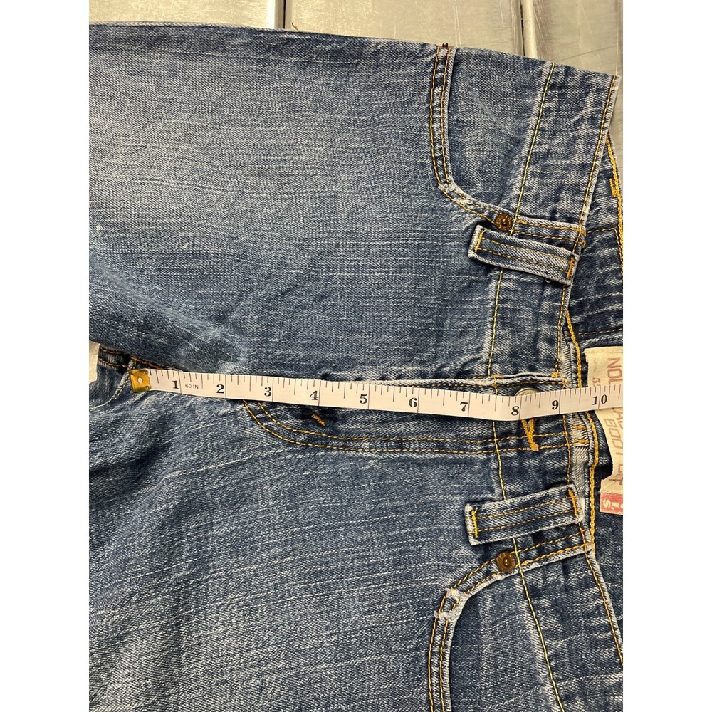 Levis 525‎ Nouveau Low Bootcut Jeans Womens 8M 30x32 Blue Medium Wash Denim - Picture 9 of 16